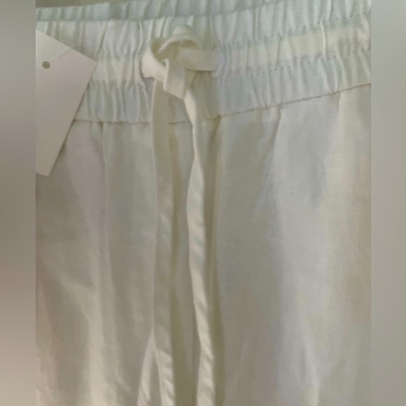 NWT J. Crew Factory White Linen Blend Drawstring Pants Sz 8 - Picture 5 of 16